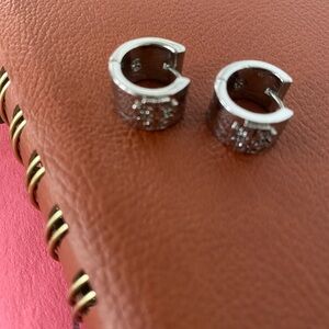 Tory Burch Silver Hoop Earrings